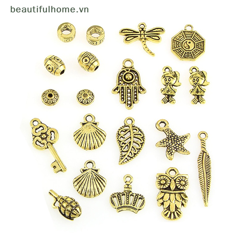 Bộ 50 Mặt Vòng cổ / Vòng Tay / Trang Sức Bằng Kim Loại Hỗn Hợp DIY