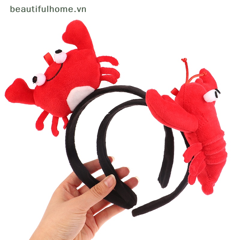 [beautifulhome] Băng Đô Cài Tóc Hình Cua Biển Nhồi Bông Sáng Tạo Dễ Thương [Đẹp]