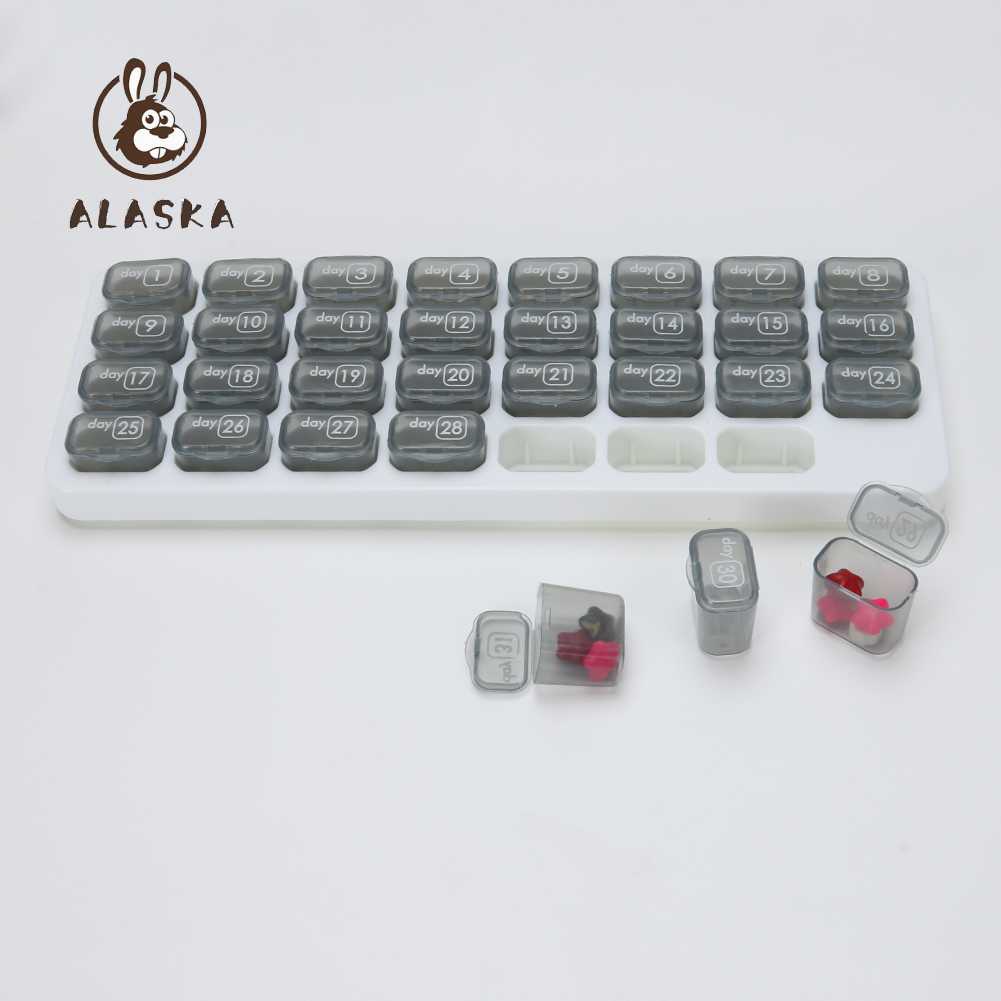 Hộp Đựng Thuốc Viên 31 Ngăn Trong Suốt Tiện Dụng