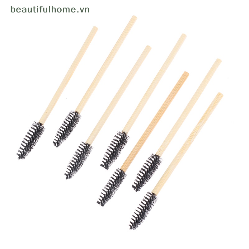 Bộ 50 Cọ Trang Điểm Tay Cầm Bằng Tre Tiện Dụng