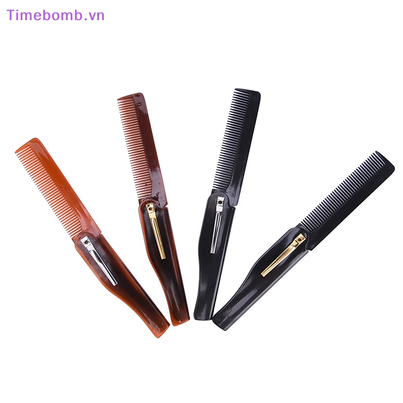 # Túi Đeo Chéo Thời Trang Hàn Cho Nữ # Lược Chải Tóc / Râu Gấp Gọn Bỏ Túi 1 Cái