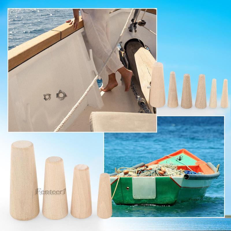 Bộ 10 Lỗ Bánh Răng Bằng Gỗ 7 Kích Cỡ Fenteer1