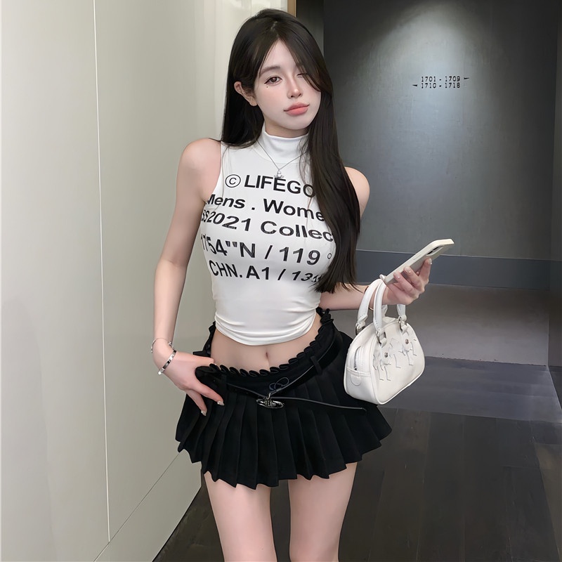 Áo Sát Nách In Chữ Graffiti Thời Trang Quyến Rũ Cho Nữ