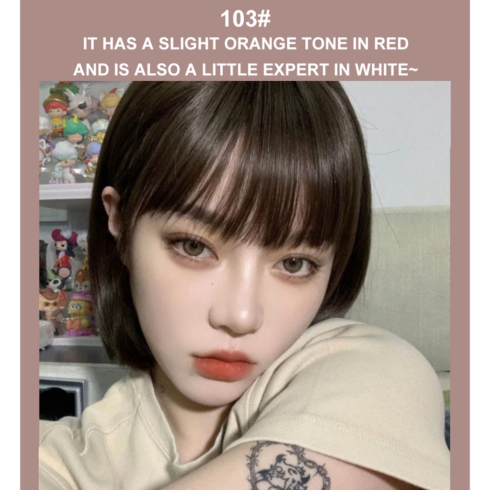 LUCKGO Hàng Mới Về Matte Velvet Lip Men Lâu Trôi Không Phai Son Đất Sét Không Khô Khô Giá cả phải chăng Son môi đẹp dễ sử dụng