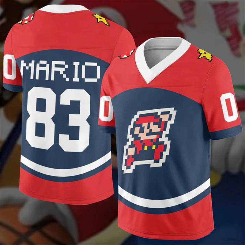 Áo Thun Tay Ngắn In Hình Super Mario Bros 3D Thời Trang Cho Cả Gia Đình