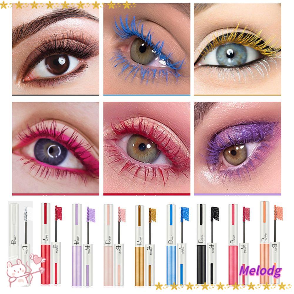 MELODG Mascara 4D 9 Màu Sắc Tùy Chọn Chống Thấm Nước Chuốt Dài Và Dày Mi
