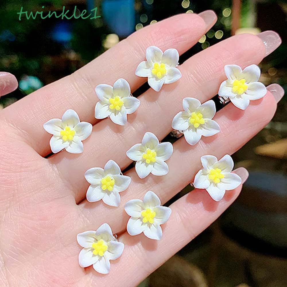 Set 10 Kẹp Tóc Hoa Lấp Lánh Dễ Thương Cho Bé Gái