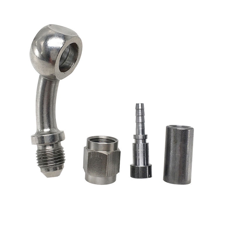 Đầu Ống Dẫn Dầu Phanh 0 / 28 / 75 Độ M10 Bằng Inox Chuyên Dụng Cho Xe Mô Tô