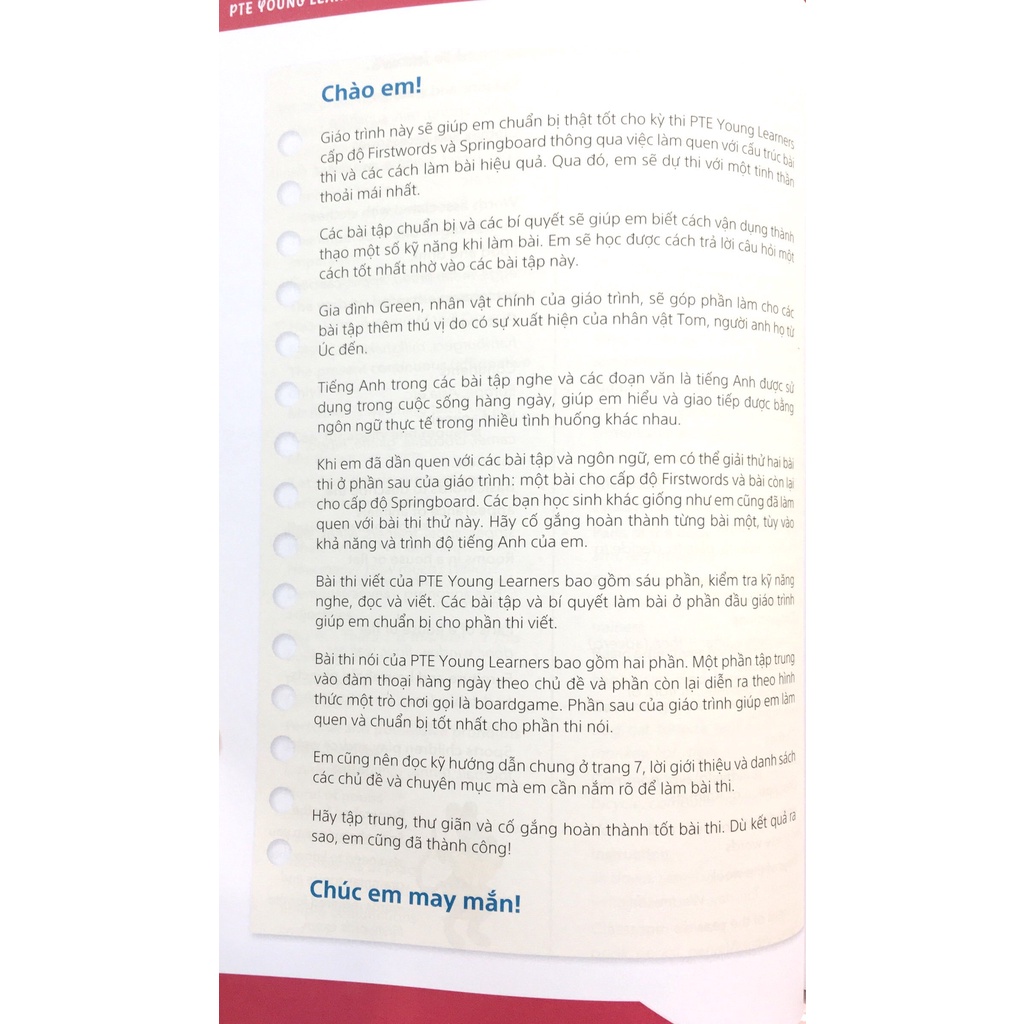 PTE Young Learners Firstwords & Springboard Vietnam