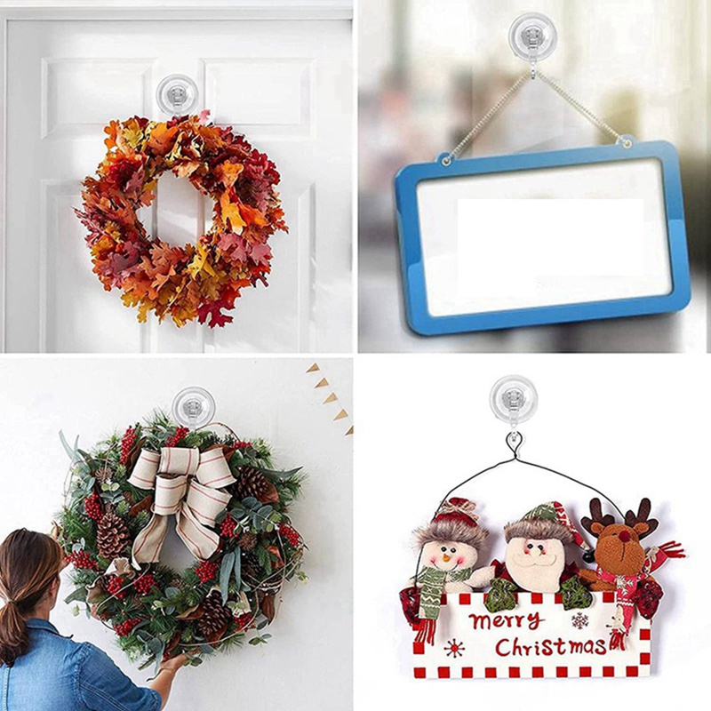 Bộ 4 Móc Treo Đồ Dùng Trong Suốt Có Giác Hút Chân Không Cỡ Lớn Tiện Dụng