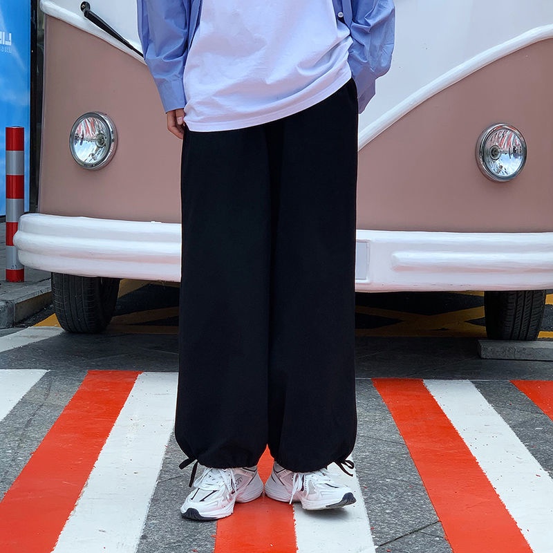 Quần Dài Dây Rút Ống Rộng Kiểu Nhật Bản Thời Trang Mùa Thu Cho Nam