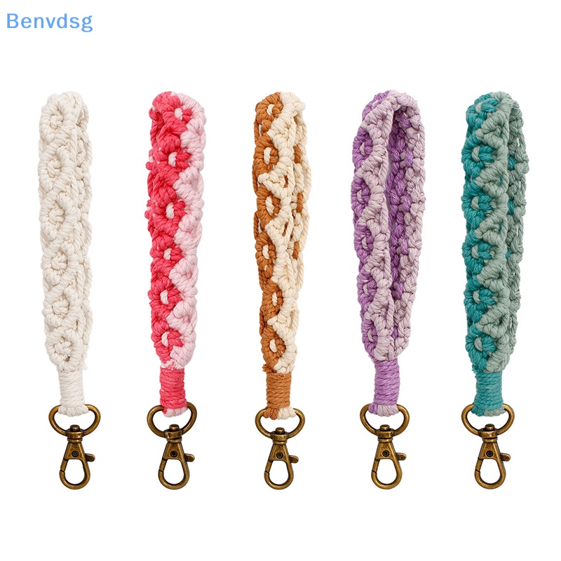 Dây Móc Điện Thoại / Móc Khóa Macrame DIY Bằng Cotton Đan Chống Thất Lạc Cho Nữ