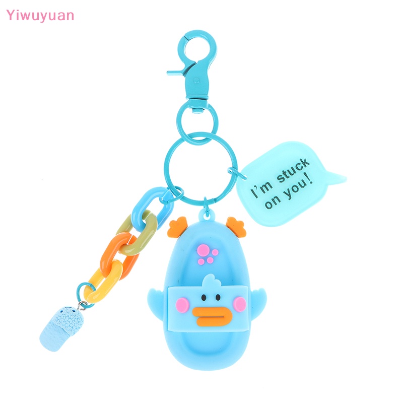 < Yiwuyuan > Móc Chìa Khóa Hình Búp Bê Hoạt Hình Dễ Thương Trang Trí Ba Lô / Ô Tô