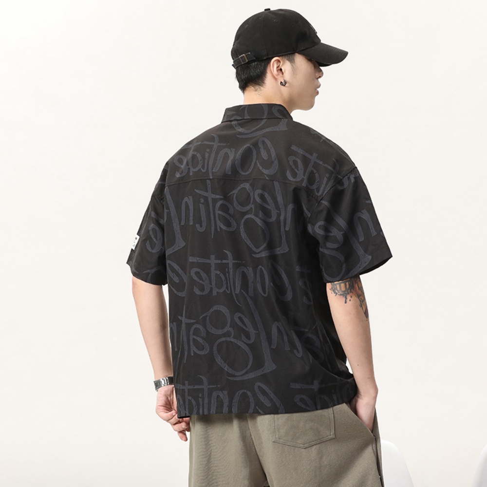 Áo Thun polo Ngắn Tay Phong Cách Retro Thời Trang Cho Nam