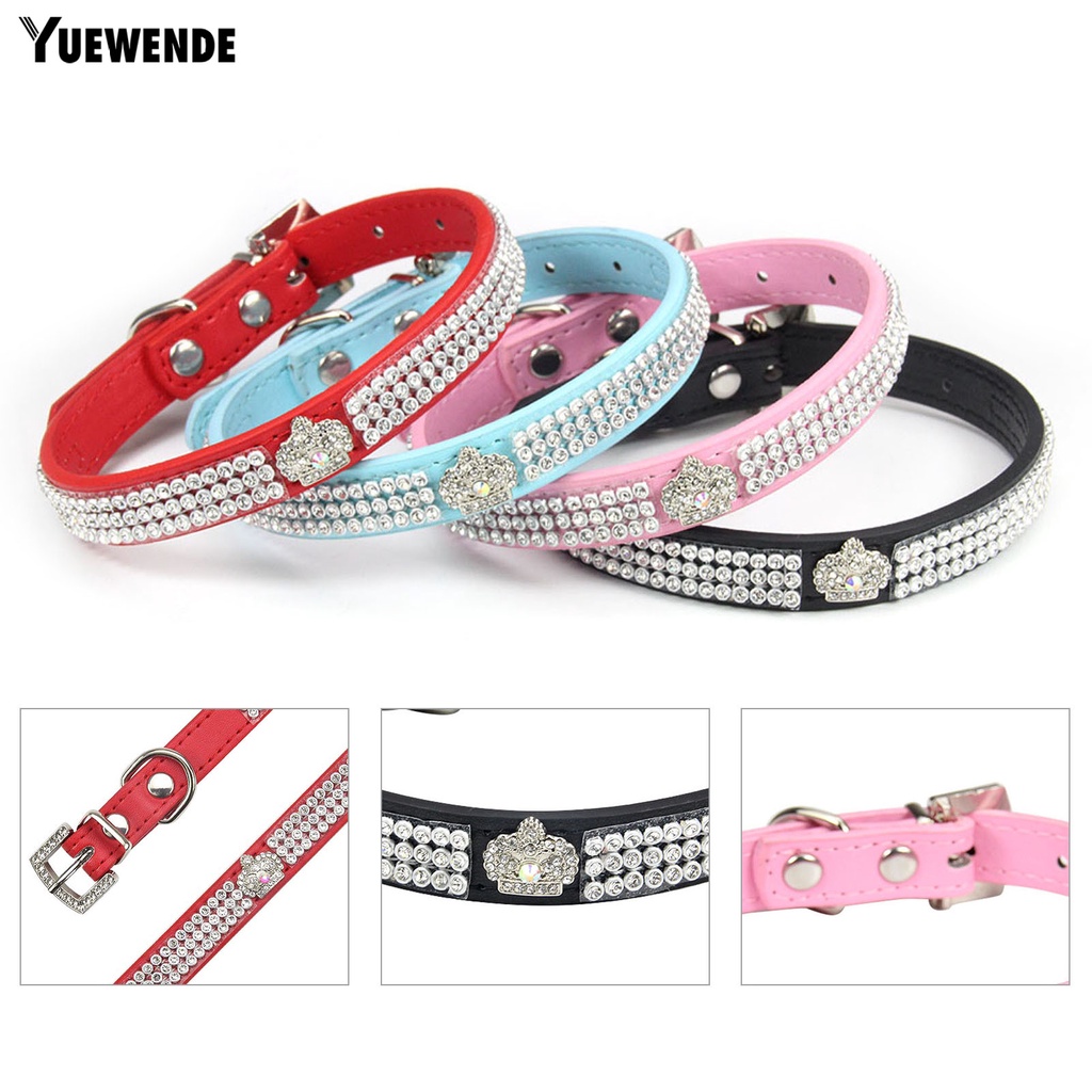 Yq.e Vòng Cổ Choker Đính Đá Có Thể Điều Chỉnh Thời Trang Dành Cho Thú Cưng