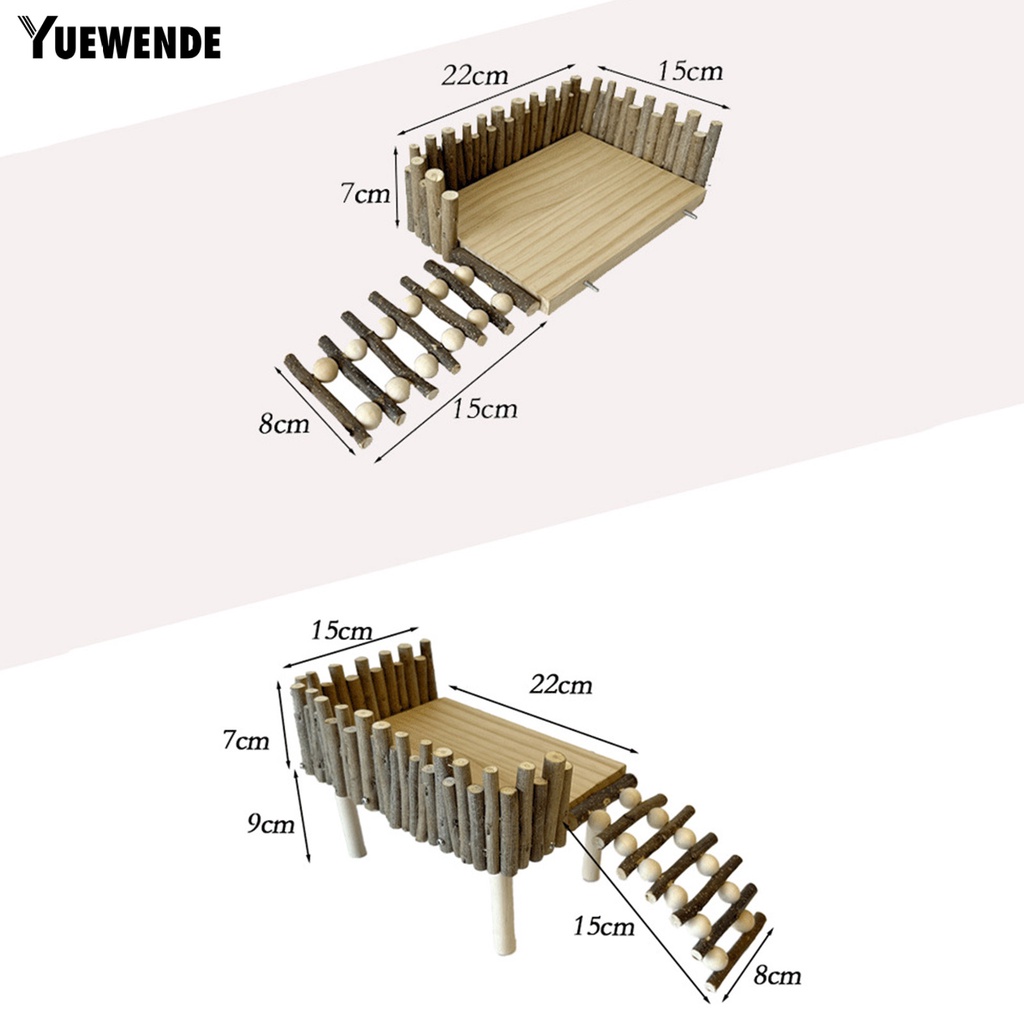 Yq.e Giá Đỡ Chuột Hamster Bằng Chất Liệu Tự Nhiên Màu Trơn Độ Ổn Định Cao Chống Mài Mòn