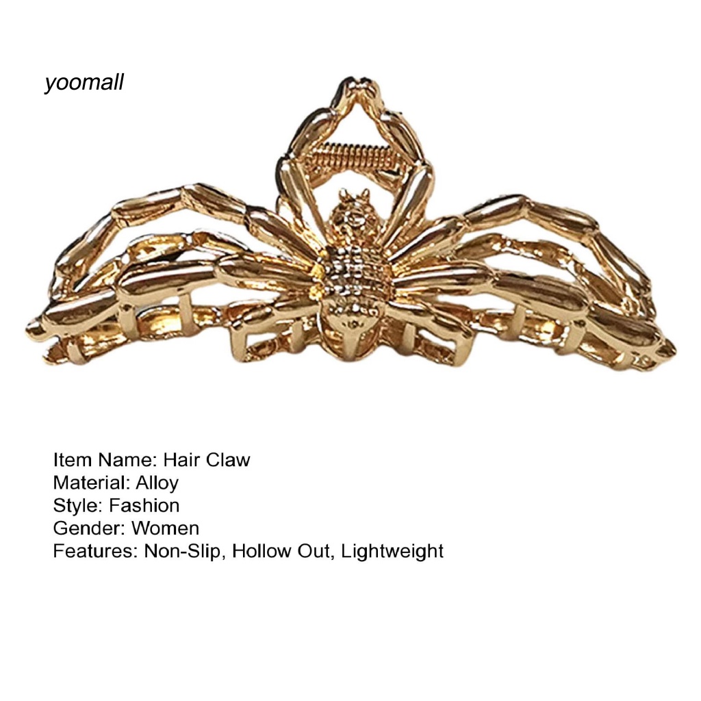 Kẹp Tóc Càng Cua Bằng Thép Không Gỉ Trọng Lượng Nhẹ Cho Nữ