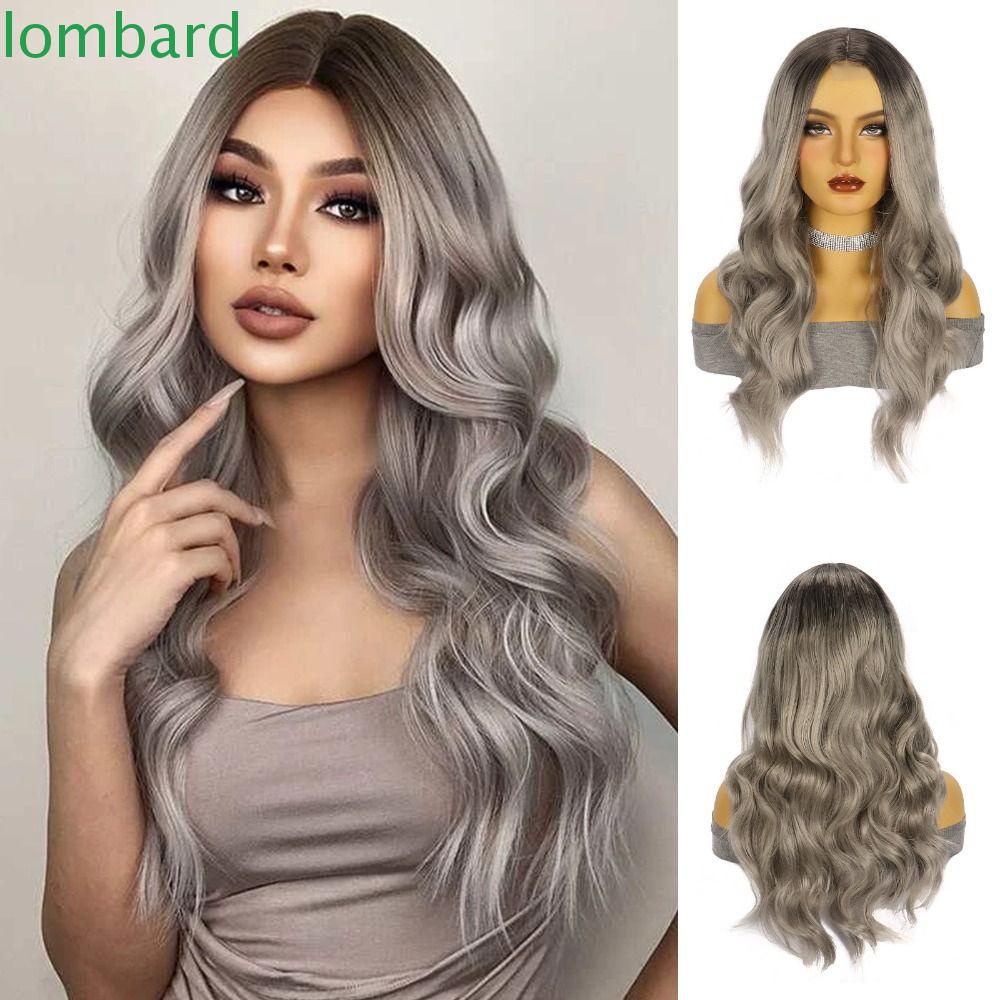 Bộ Tóc Giả Dài Xoăn Màu Đen Bằng Sợi Chịu Nhiệt Dành Cho Nữ