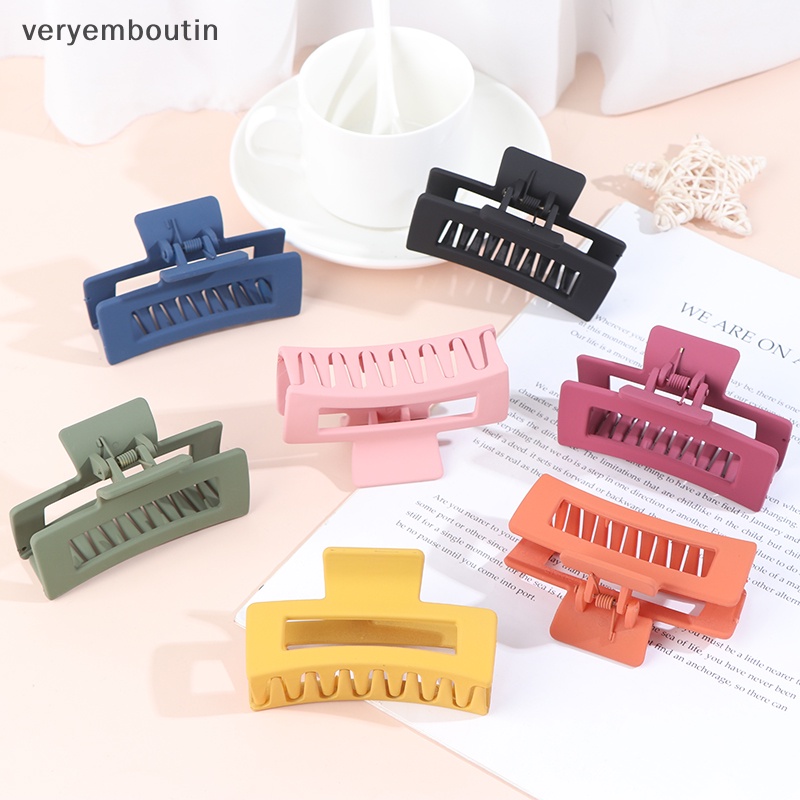 Kẹp Tóc Càng Cua Hình Vuông Đơn Giản 1 Cái Cho Nữ