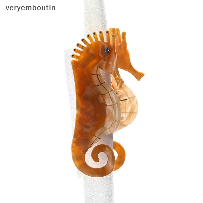 Kẹp Tóc Càng Cua Lớn Màu Cá Ngựa Phổ Biến Cho Nữ n