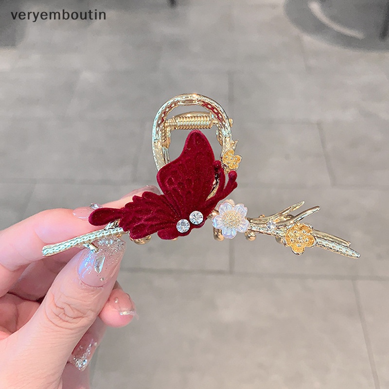 Kẹp Tóc Bướm / Cá Mập Phong Cách Vintage Thanh Lịch Cho Nữ