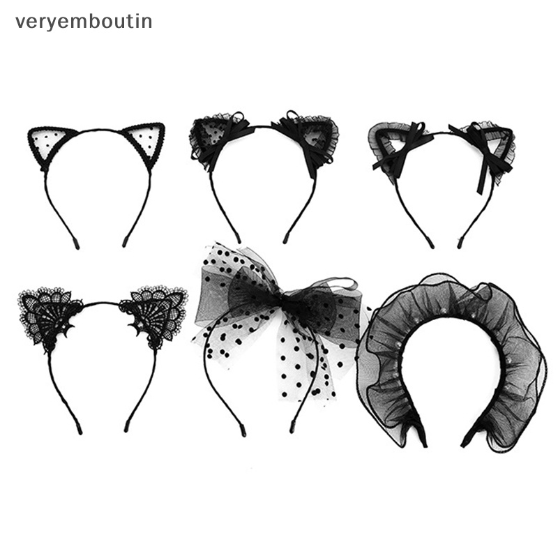 Băng Đô Tai Mèo Phối Ren Gợi Cảm Dành Cho Nữ