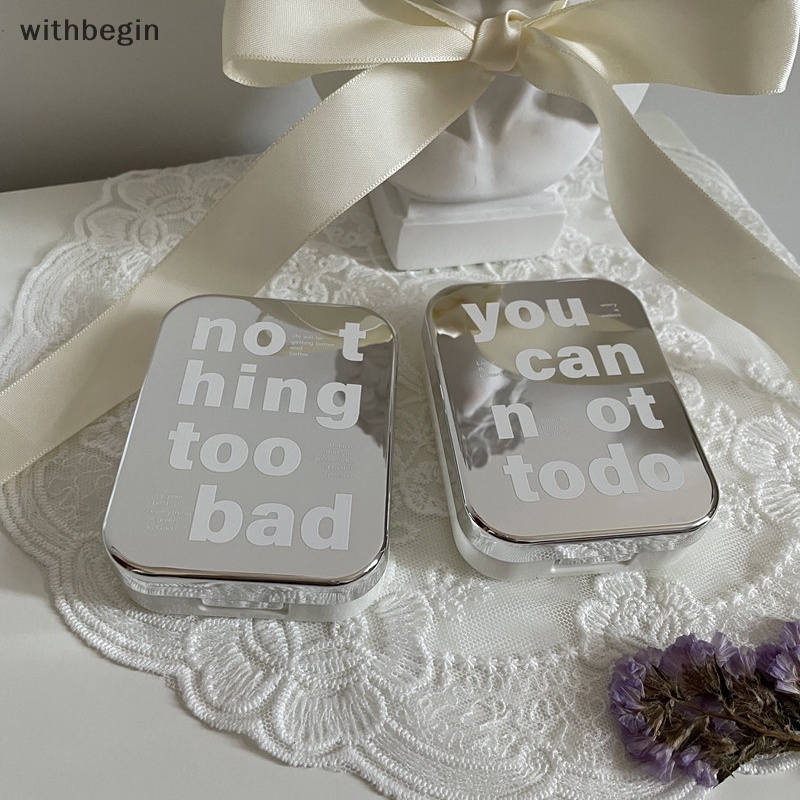 Hộp Đựng Kính Áp Tròng Kèm Gương Và Nhíp Tiện Dụng Mang Theo Du Lịch Cho Nữ