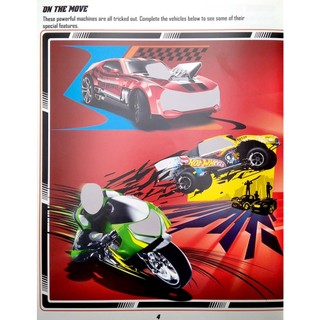 Mattel Hot Wheels Sticker Book Treasury
