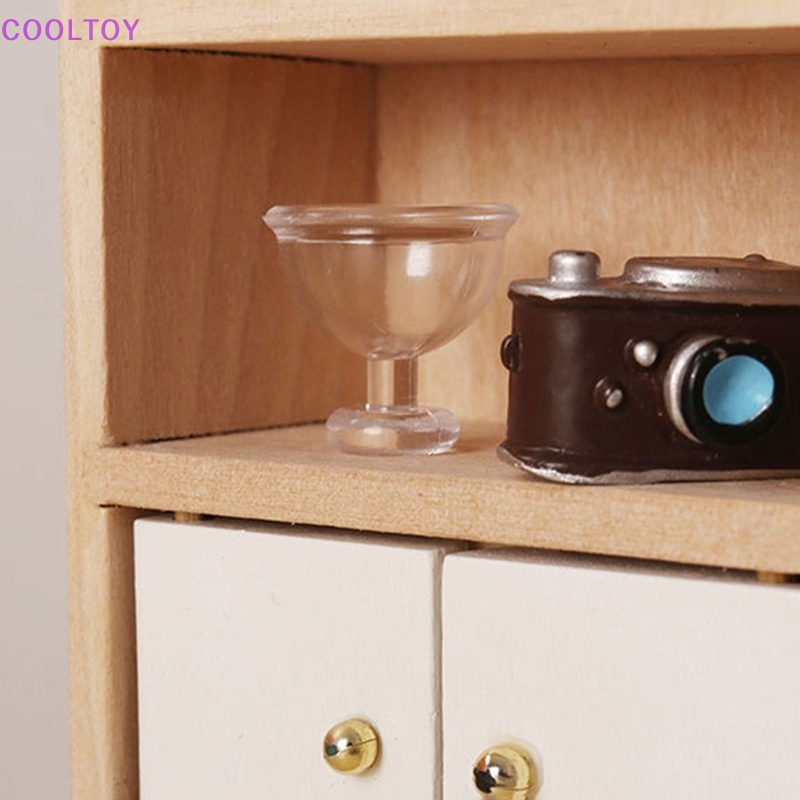 Set 4 Ly Nước Bán Trong Suốt Dùng Để Trang Trí Nhà Búp Bê 1: 12