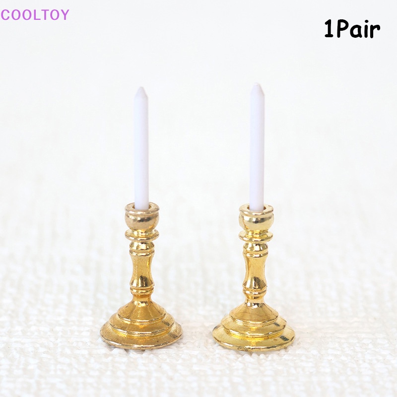 1 Cặp Giá Đỡ Mô Hình Candelabra Trang Trí Nhà Búp Bê 1: 12