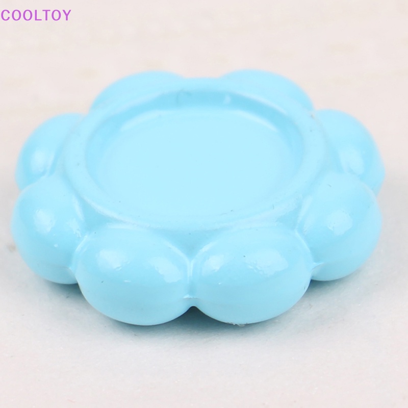 1 Bộ Tách Uống Cà Phê / Đĩa Hoa Trang Trí Nhà Búp Bê DIY