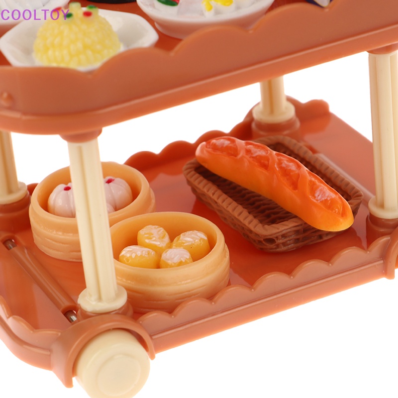 1 Bộ Mô Hình Xe Hơi / Giỏ Ăn Mini Tỉ Lệ 1: 12 Độc Đáo Trang Trí Nhà Búp Bê