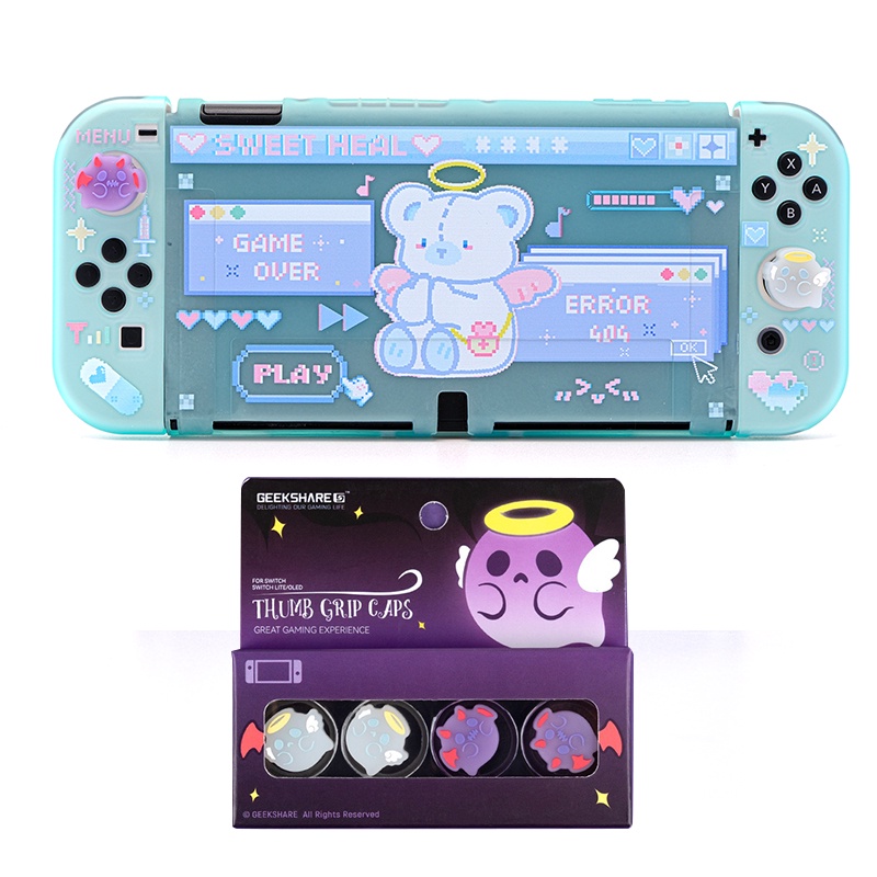 Ốp Bảo Vệ Máy Chơi Game Nintendo Switch Màu Hồng Xinh Xắn