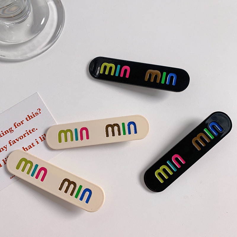 Kẹp Tóc Acrylic Hình Chữ M Thời Trang Hàn Quốc Cho Nữ