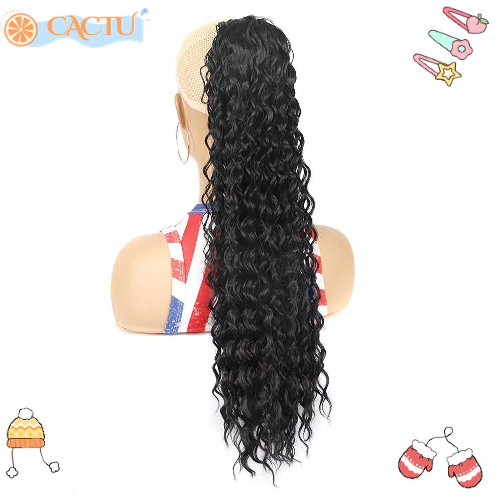 Tóc Giả Dạng Kẹp Kiểu Gợn Sóng Nước Có Đuôi Ngựa