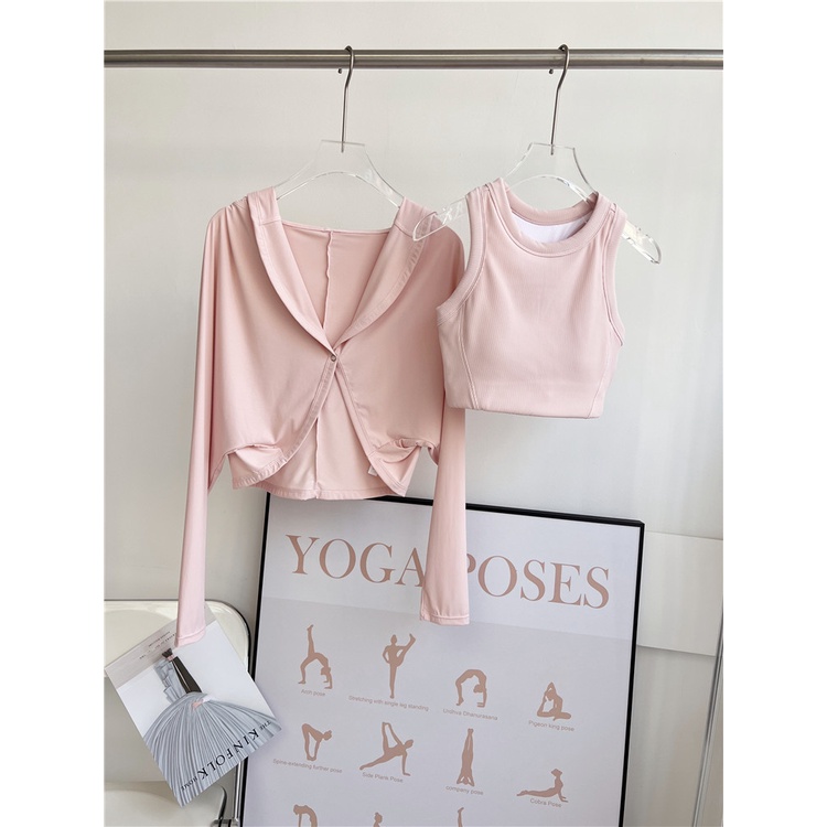 Áo Khoác Chống Nắng Mềm Mại Thoáng Khí Dài Tay Chuyên Dụng Tập Yoga