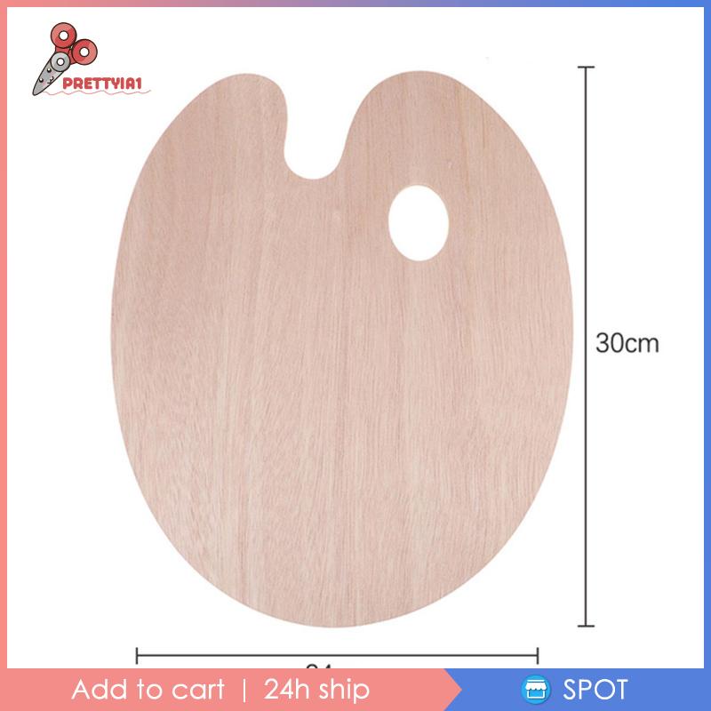 [Prettyia1] Bảng Trộn Màu Nước Vẽ Tranh DIY Bằng Gỗ Cho Người Mới Bắt Đầu