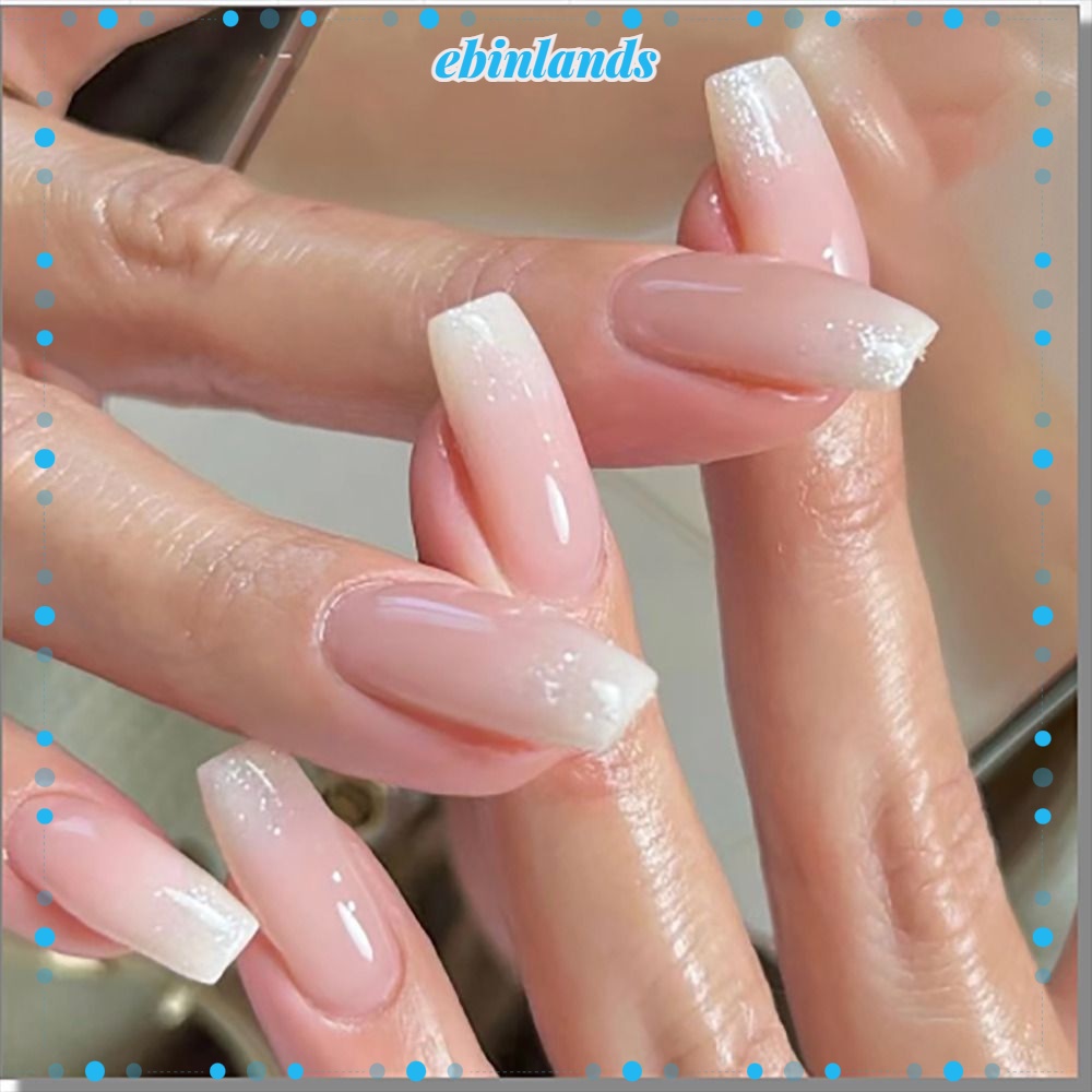 Móng Tay Giả DIY Phong Cách Châu Âu|Mặc Được Che Phủ Toàn Diện Màu Hồng Nude