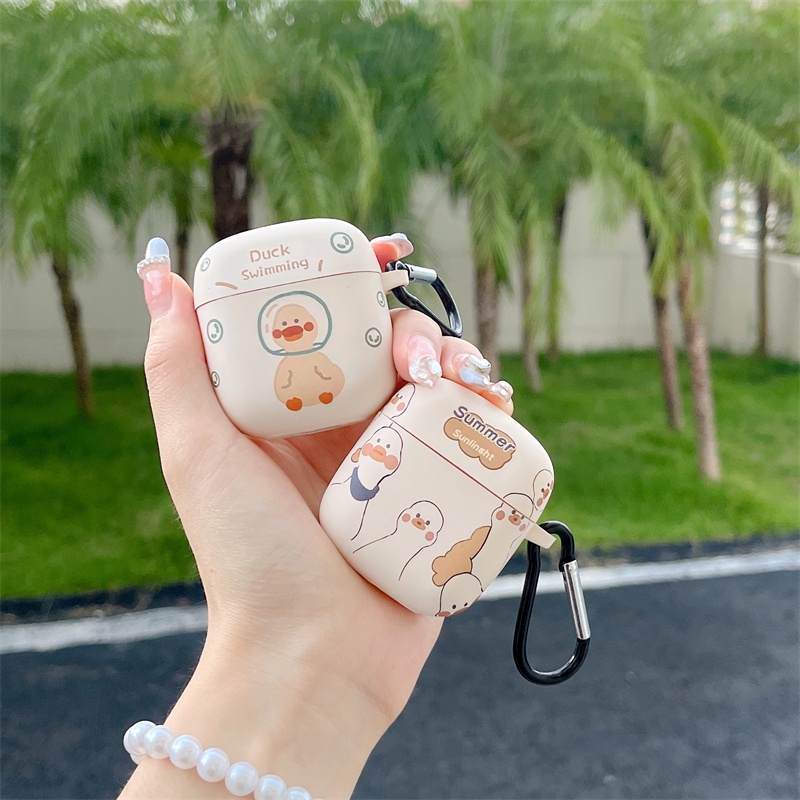 Vỏ Bảo Vệ Hộp Sạc Tai Nghe Bluetooth Không Dây Bằng tpu Mềm Nhám Hình Sư Tử Hoạt Hình Cho Baseus W04 2023