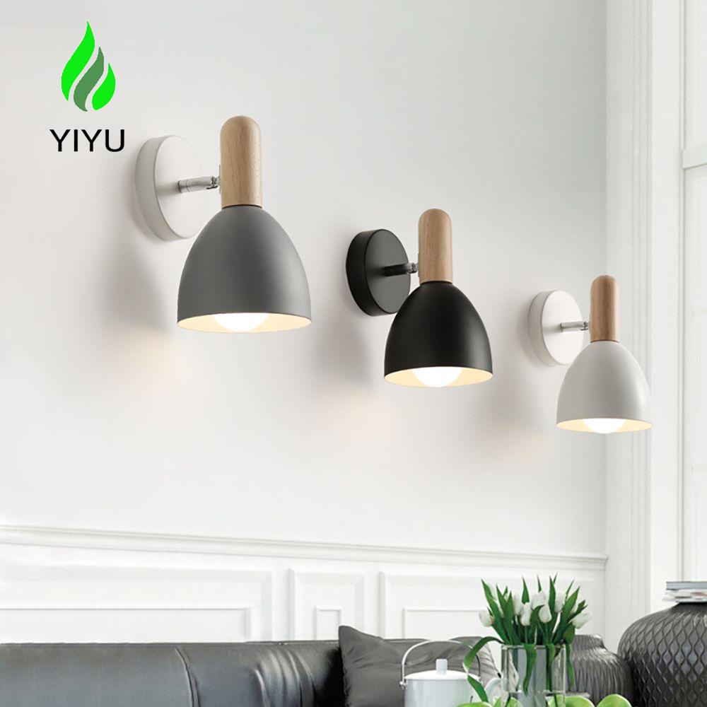 Yiyu Đèn Gắn Tường Đầu Giường Phòng Khách Hành Lang Bên Ngoài Kiểu Vintage Sáng Tạo