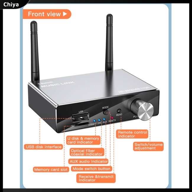 Bộ Thiết Bị Truyền Nhận Tín Hiệu Âm Thanh Bluetooth 5.3 DAC 6 Trong 1 Chuyên Dụng