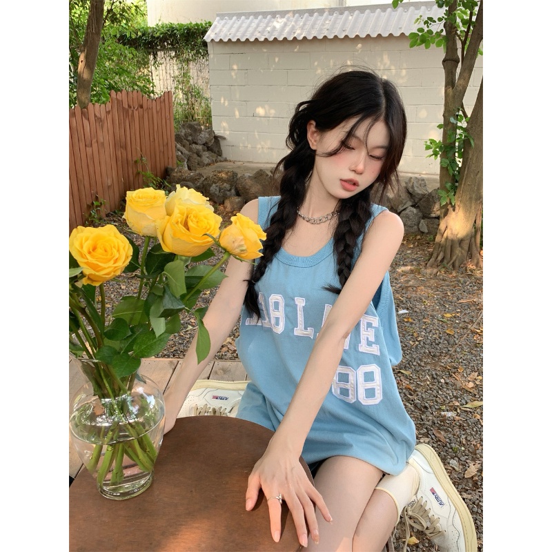 Áo Thun Nữ Cộc Tay Thêu Chữ Thời Trang