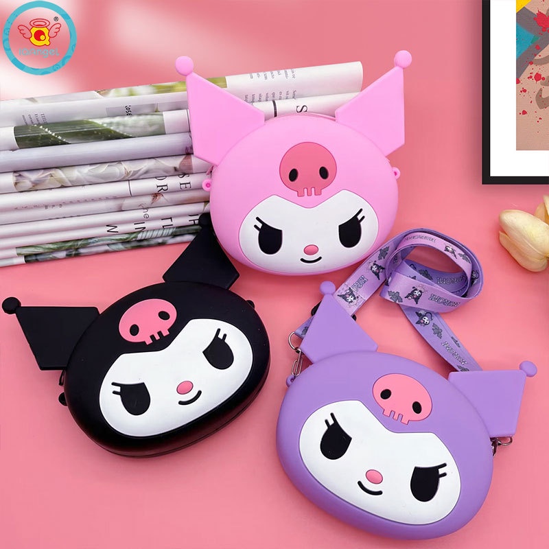 Iq Túi Đeo Chéo Vai Đựng Tiền Xu Bằng Silicon Họa Tiết Hoạt Hình Công Chúa Sáng Tạo Cho Bé Gái