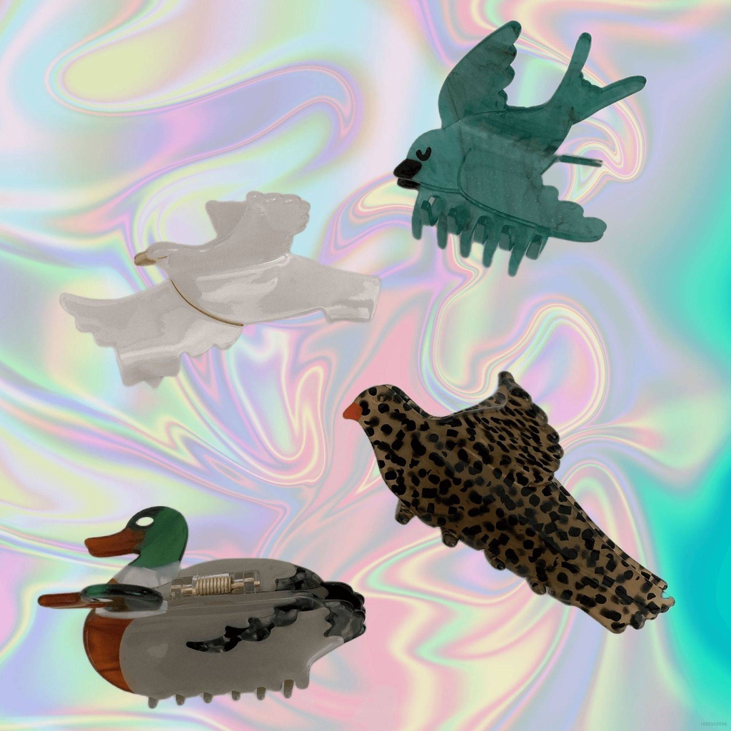 Kẹp Tóc Hình Cá Mập / Chim Công Dễ Thương Cho Vẹt