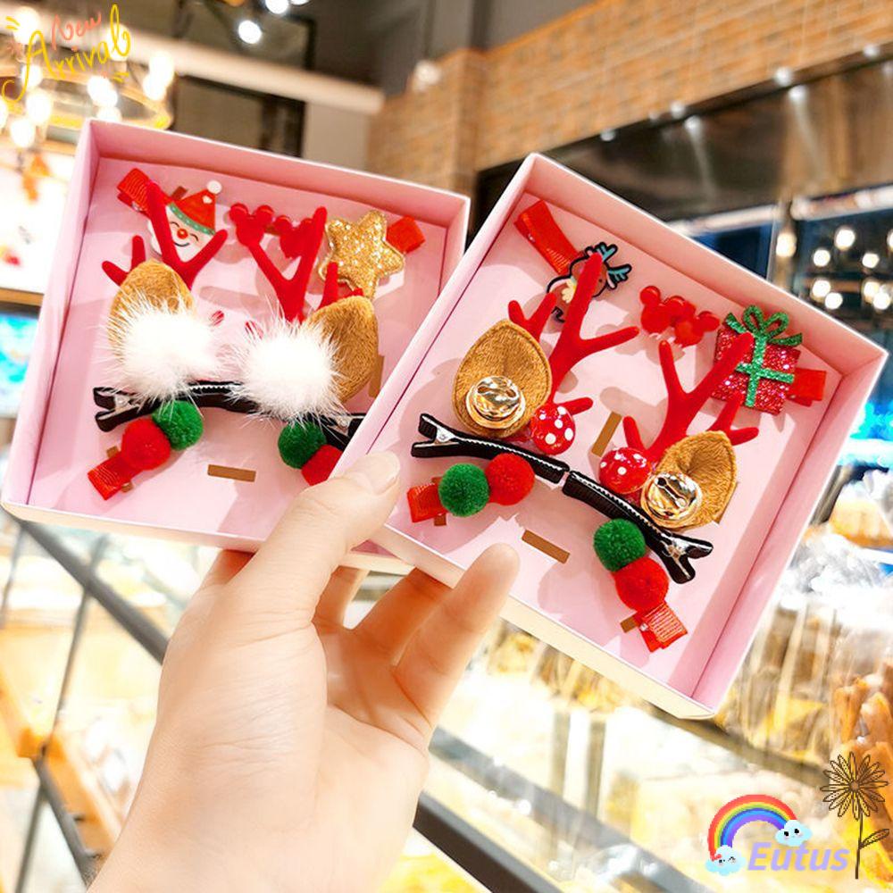 Set 8 Kẹp Tóc Phong Cách Giáng Sinh Cho Nữ EUCA