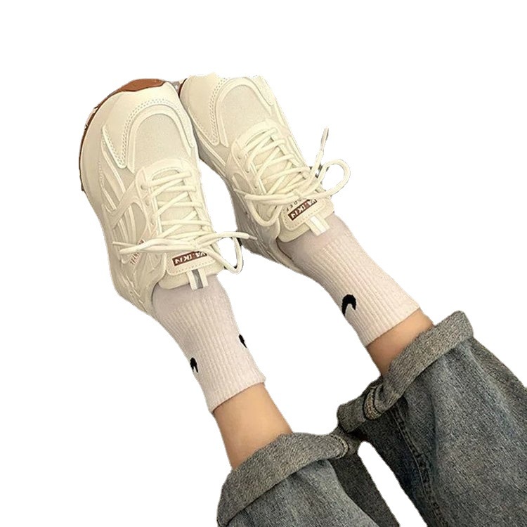 Giày Thể Thao Đế Dày Phối Lưới Thoáng Khí Thời Trang Mới Cho Nữ