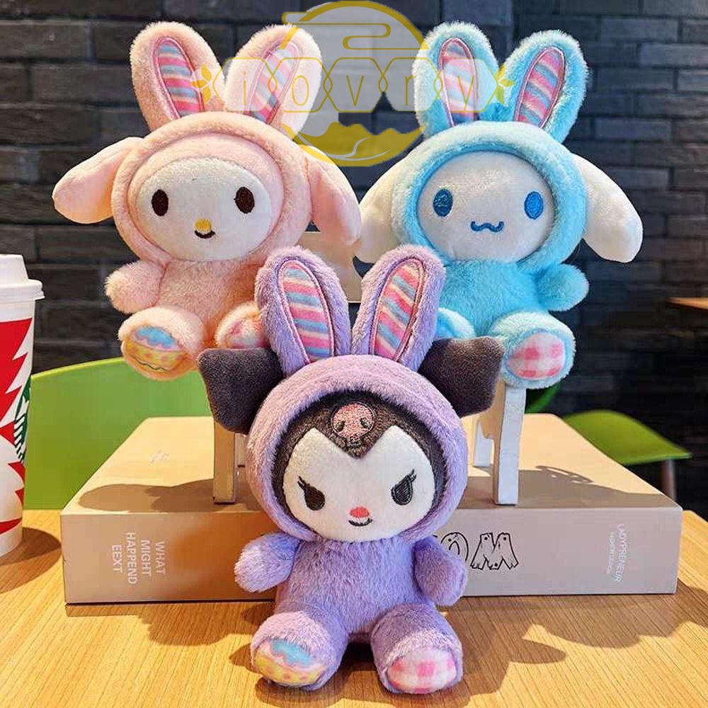 Móc Chìa Khóa Mềm Có Thể Di Chuyển Họa Tiết My Melody Girl Cinnamoroll Phong Cách Hàn Quốc