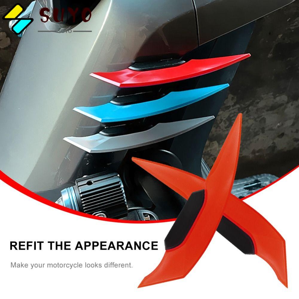 1 Cặp Miếng Dán Trang Trí Cản Trước Xe Máy In Hình Đôi Cánh Thiên Thần Phong Cách Retro