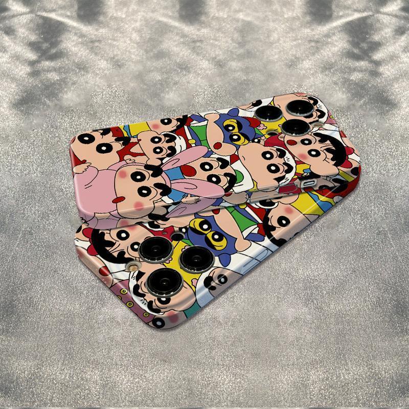 Ốp Điện Thoại Dẻo Họa Tiết Hoạt Hình Shin-Chan Dễ Thương Chống Sốc Cho iPhone12 Maxplus 11 1314pro 6In 78