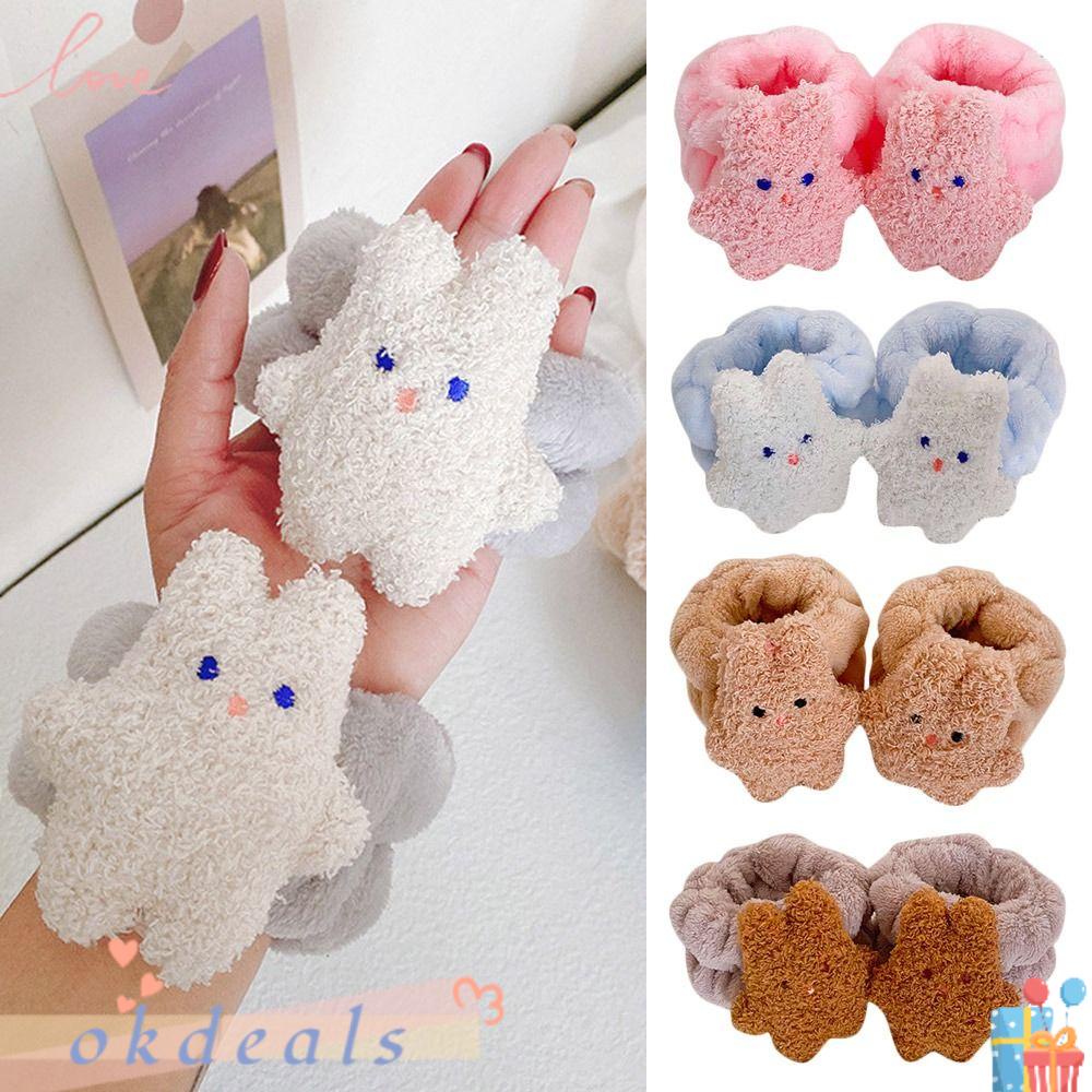 Bộ 2 Cặp Băng Đô Rửa Mặt / Cổ Tay Thấm Hút Mồ Hôi Cho Nữ